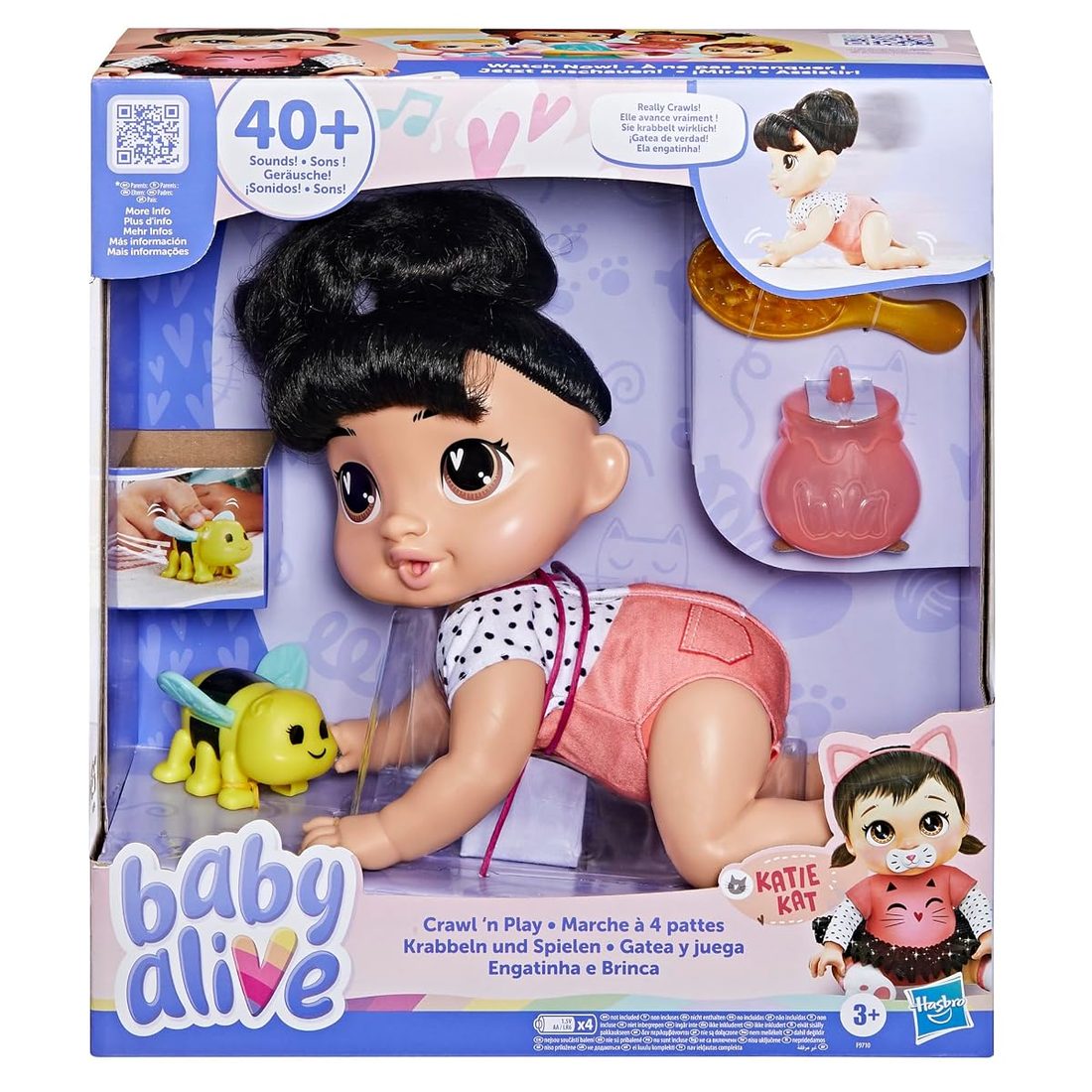 Crawl 'n Play Katie Kat Baby Alive doll set