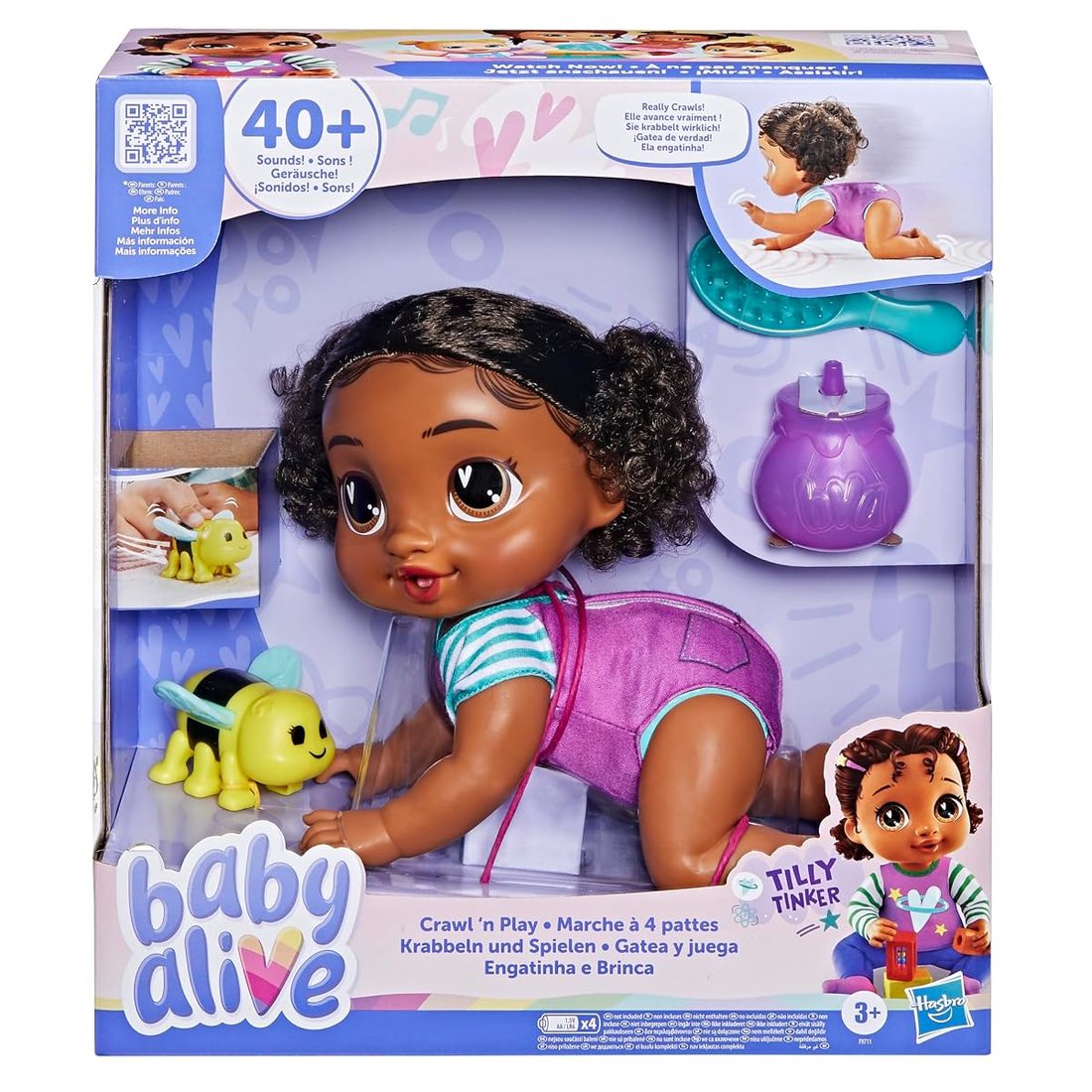 Crawl 'n Play Tilly Tinker Baby Alive doll set