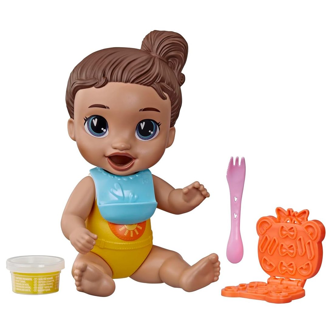 Dinnertime Creations, Brown Hair Baby Alive doll set