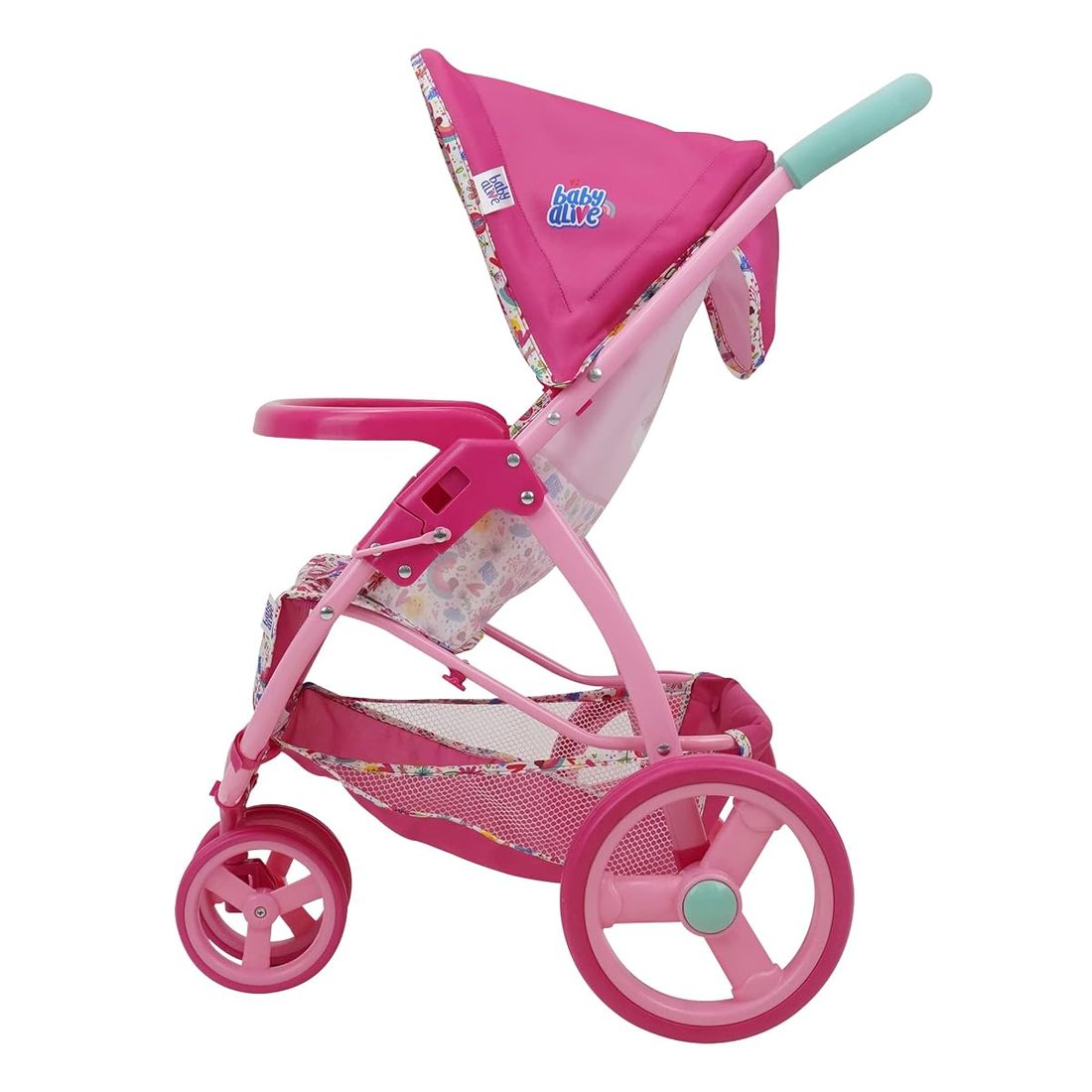 Doll Jogging Stroller, Pink, view 2