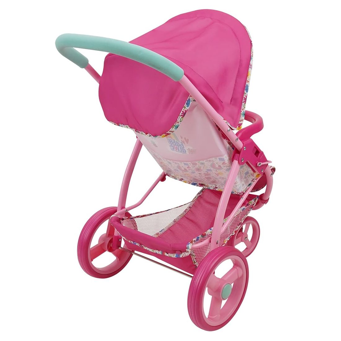 Doll Jogging Stroller, Pink, view 4