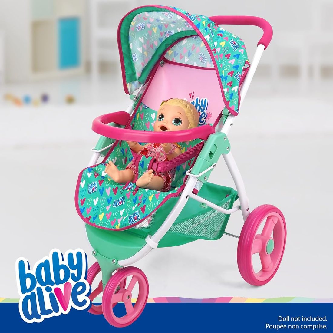Doll Jogging Stroller, Pram, view 3