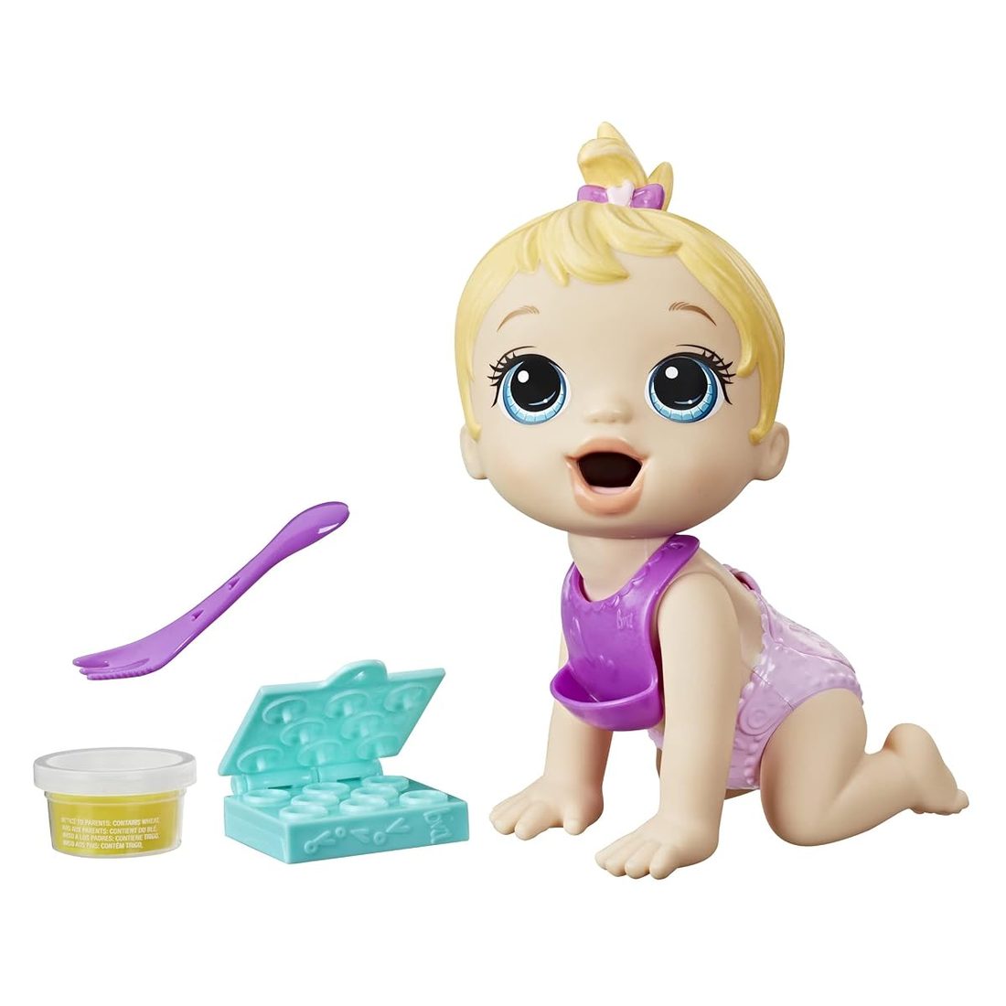 Lil Snacks Doll, Blonde Hair Baby Alive doll set