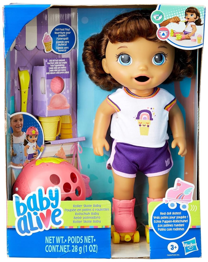Roller Skate Baby, Brown Hair, view 2
